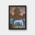 Sérénité Équine au Bord de la Rivière